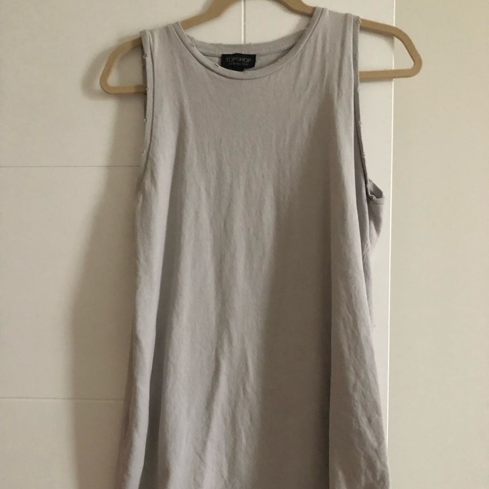 Top Shop Distressed Tunic Top